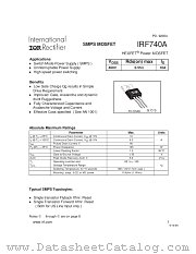 IRF740A datasheet pdf International Rectifier