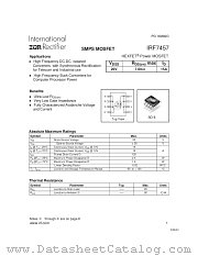 IRF7457TR datasheet pdf International Rectifier