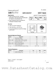 IRF7463TR datasheet pdf International Rectifier