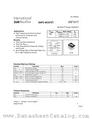IRF7477 datasheet pdf International Rectifier