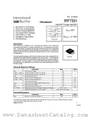 IRF7501 datasheet pdf International Rectifier