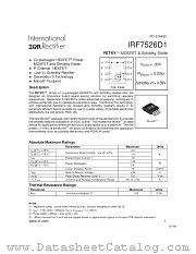 IRF7526D1TR datasheet pdf International Rectifier