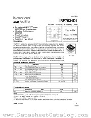 IRF7534D1 datasheet pdf International Rectifier