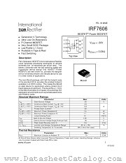 IRF7606TR datasheet pdf International Rectifier