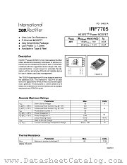 IRF7705TR datasheet pdf International Rectifier