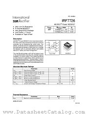 IRF7726TR datasheet pdf International Rectifier