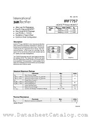 IRF7757 datasheet pdf International Rectifier