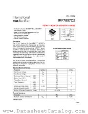 IRF7807D2 datasheet pdf International Rectifier