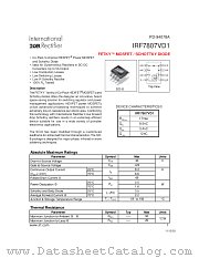 IRF7807VD1 datasheet pdf International Rectifier