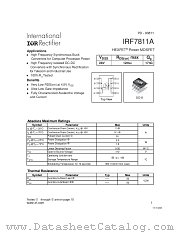 IRF7811ATR datasheet pdf International Rectifier