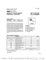 IRF7Y1405CM datasheet pdf International Rectifier