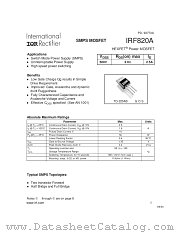 IRF820APBF datasheet pdf International Rectifier