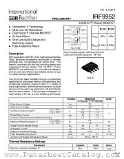 IRF9952 datasheet pdf International Rectifier