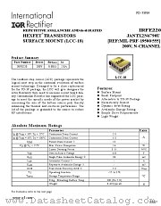 JANTXV2N6790U datasheet pdf International Rectifier