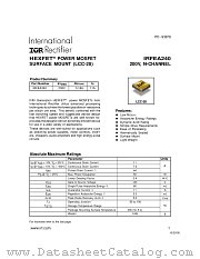 IRFEA240 datasheet pdf International Rectifier