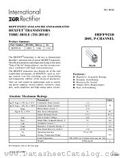 IRFF9210 datasheet pdf International Rectifier