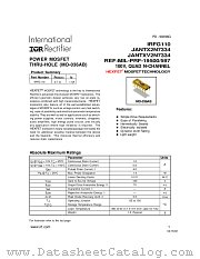 JANTX2N7334 datasheet pdf International Rectifier