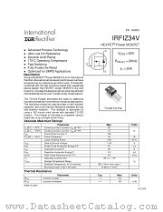 IRFIZ34VPBF datasheet pdf International Rectifier