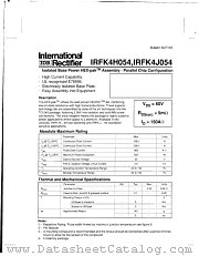 IRFK4H054 datasheet pdf International Rectifier