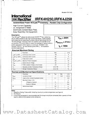 IRFK4H250 datasheet pdf International Rectifier