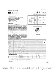 IRFL014NTR datasheet pdf International Rectifier