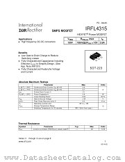 IRFL4315 datasheet pdf International Rectifier
