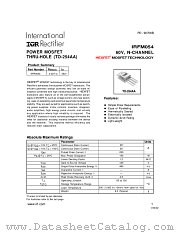 IRFM054 datasheet pdf International Rectifier