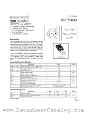 IRFP140N datasheet pdf International Rectifier
