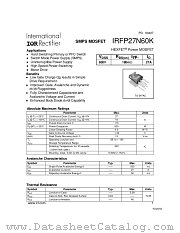 IRFP27N60K datasheet pdf International Rectifier