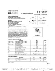 IRFP2907 datasheet pdf International Rectifier