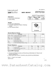IRFP3703 datasheet pdf International Rectifier
