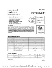 IRFPC60LC-P datasheet pdf International Rectifier