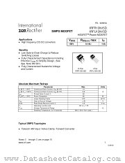 IRFU13N15D datasheet pdf International Rectifier