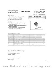 IRFS9N60A datasheet pdf International Rectifier