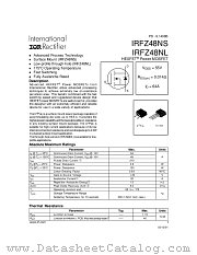 IRFZ48NSPBF datasheet pdf International Rectifier