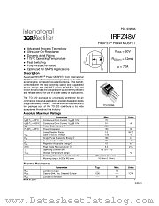 IRFZ48VPBF datasheet pdf International Rectifier