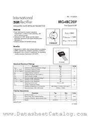 IRG4BC20F datasheet pdf International Rectifier