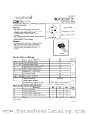 IRG4BC30FD1 datasheet pdf International Rectifier