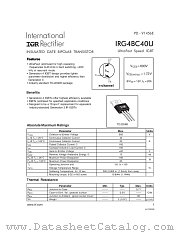 IRG4BC40U datasheet pdf International Rectifier
