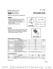IRG4IBC30S datasheet pdf International Rectifier