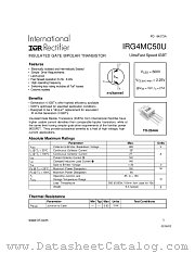 IRG4MC50U datasheet pdf International Rectifier