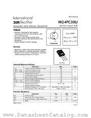 IRG4PC30U datasheet pdf International Rectifier