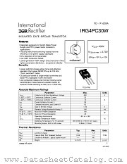 IRG4PC30W datasheet pdf International Rectifier