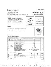 IRG4PC60U datasheet pdf International Rectifier