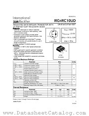 IRG4RC10UDTRR datasheet pdf International Rectifier