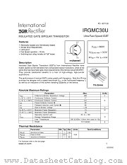 IRGMC30U datasheet pdf International Rectifier
