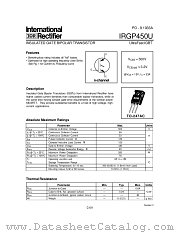 IRGP450U datasheet pdf International Rectifier