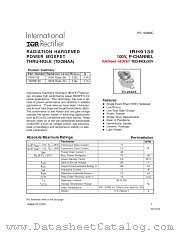 IRH9130 datasheet pdf International Rectifier