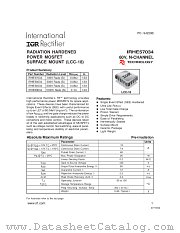 IRHE53034 datasheet pdf International Rectifier