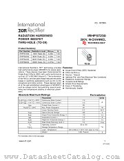 IRHF58230 datasheet pdf International Rectifier